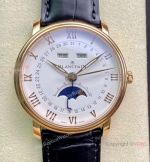 TW Factory Blancpain Villeret Cal.6654 Rose Gold Watch with Moon phase